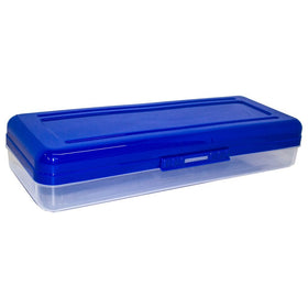 HQ Advance Products Plastic School Box, Extra Long, Assorted Color Tops (38006)