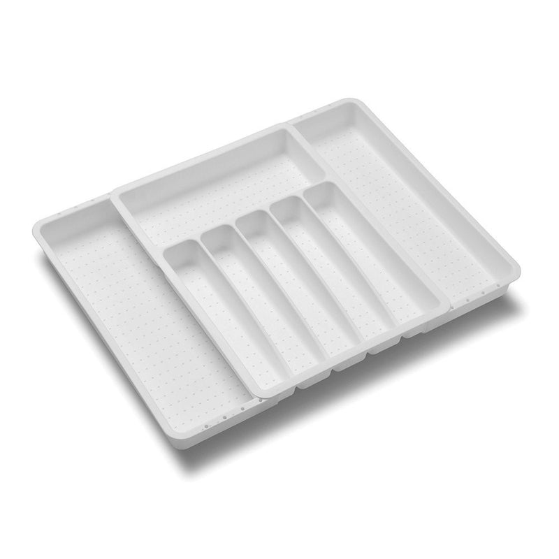 madesmart Value Expandable Silverware Tray, White