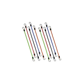 ProTool 59005 10-Piece Virgin Rubber 12" Mini Bungee Cords
