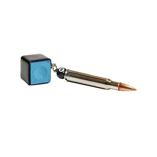 Chalk Box Bullet Pool Stick Pocket Chalker (Black, Bullet Chalker)