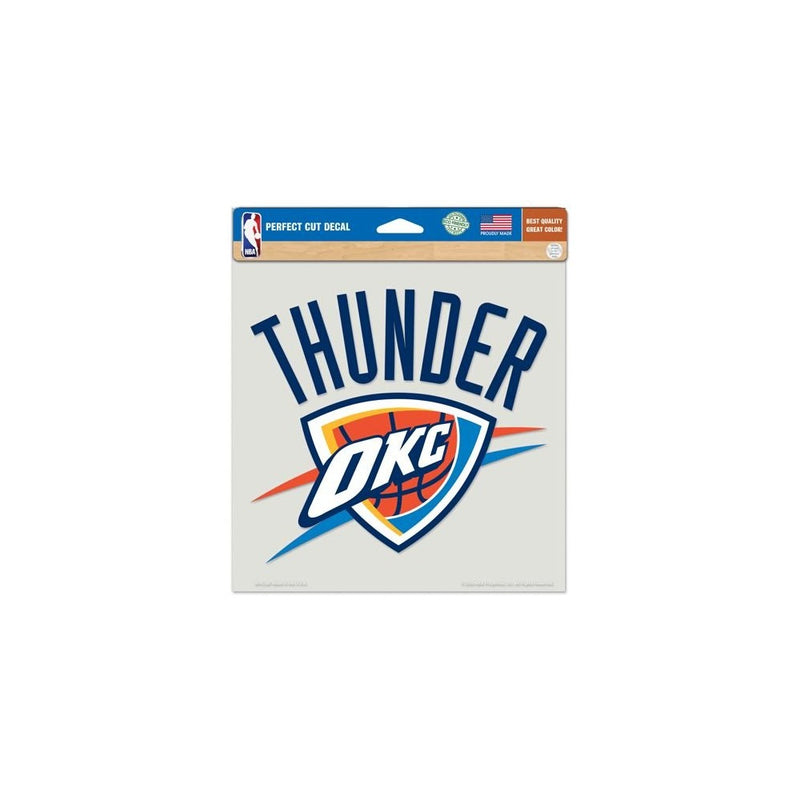 WinCraft NBA Oklahoma City Thunder Die-Cut Color Decal, 8"x8", Team Color