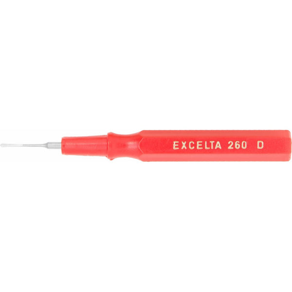 Excelta - 260D - Spatula - Mini - Straight -Three Star - SS - Plastic Handle, 0.25" Height, 0.25" Wide, 2.5" Length