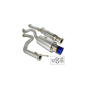 Spec-D Tuning MFCAT2-CV92T-SD Honda Civic Ex Dx Lx Si 2/4Dr Titanium Burnt Tip Exhaust Catback System