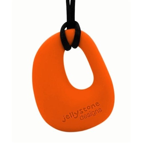 1 X Organic Pendant - Silicone Necklace (Teething/Nursing) (Carrot)