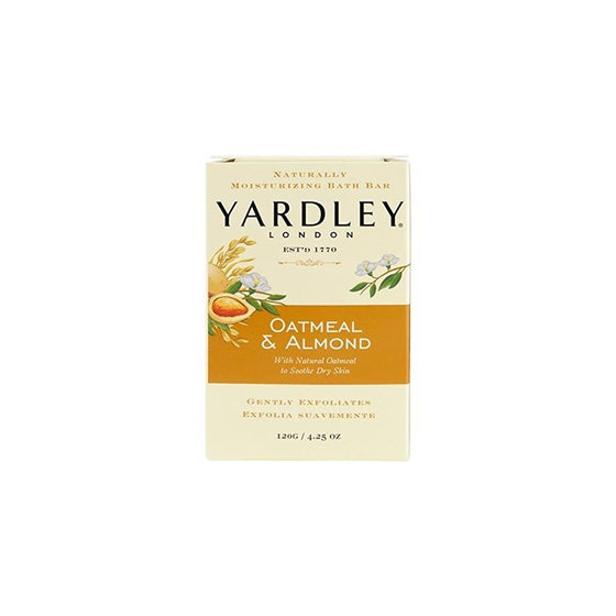 Yardley London Soap Bath Bar, Oatmeal and Almond, 8 Count