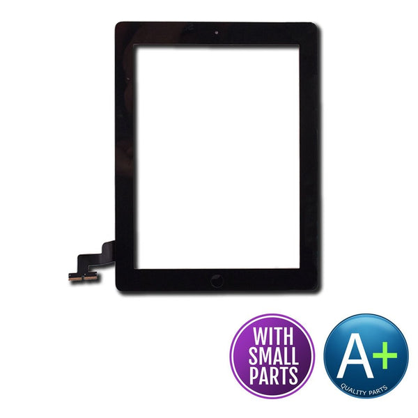 Premium Touch Screen Digitizer for Apple iPad 2 Black - Includes Small Parts (A1395, A1397, A1396)