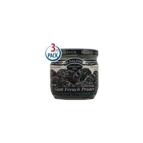 St. Dalfour Giant French Pitted Prunes -- 7 oz Each / Pack of 3