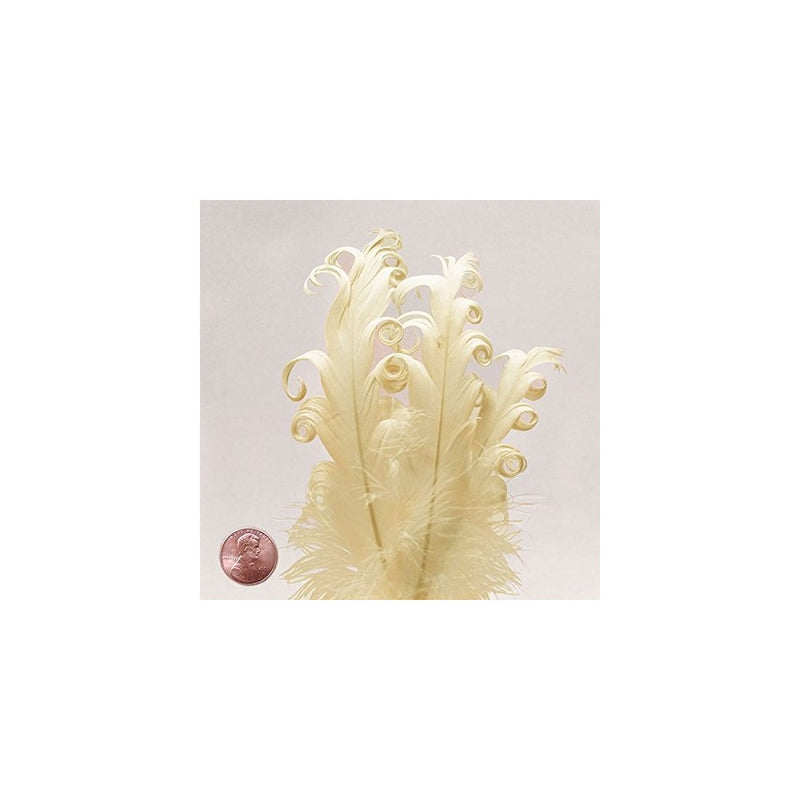 Ivory Nagorie Goose Feathers, 5" to 7" (10/Pack)