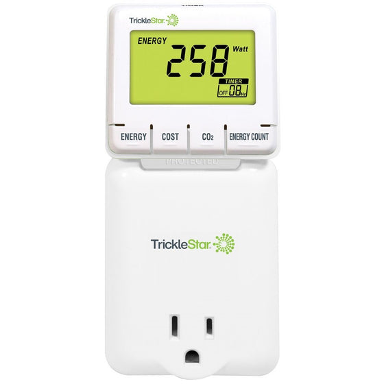 Trickle Star 890EM-US-W Plug-in Energy Monitor