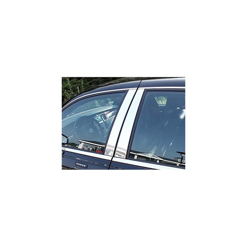 QAA FITS TOWN CAR 1998-2011 LINCOLN (4 Pc: Stainless Steel Pillar Post Trim Kit, 4-door) PP38680