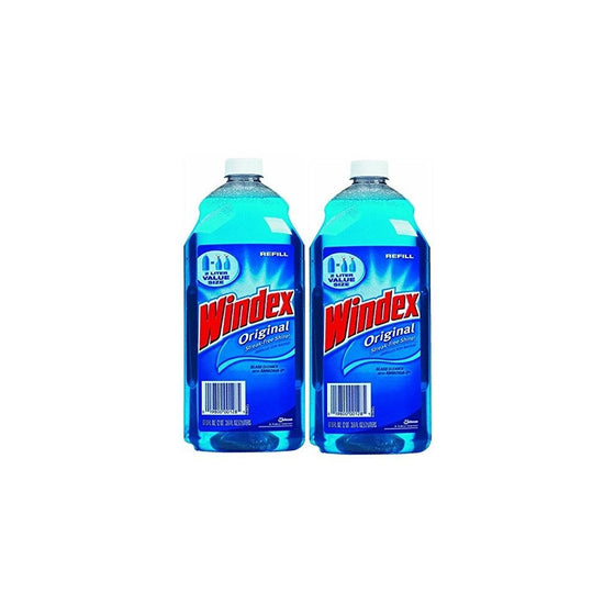 Windex Glass Cleaner Refill 2 Liter (Pack of 2)