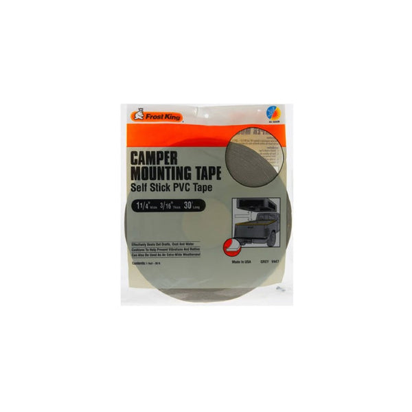 Frost King V447H Camper Mounting Tape 1-1/4-Inch by 3/16-Inch by 30-Feet, Grey
