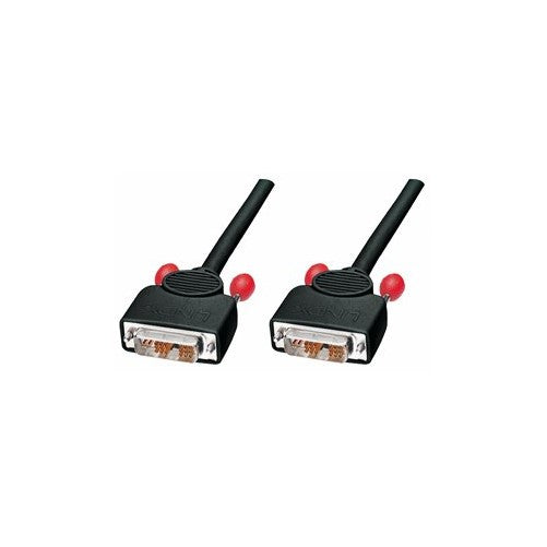 LINDY 3 Meter Single Link DVI-I Cable, Black (41272)