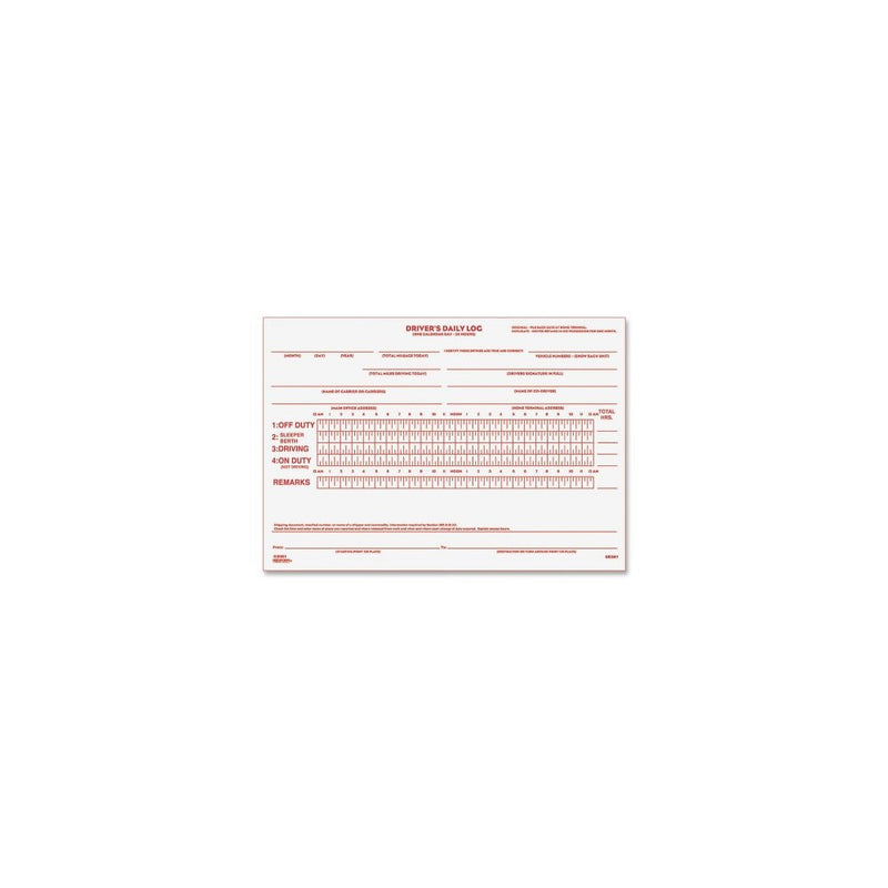 Rediform Driver's Daily Log Book, Carbon, 2 Part, 5.5 x 7.875 Inches, 31 Forms (6K681)
