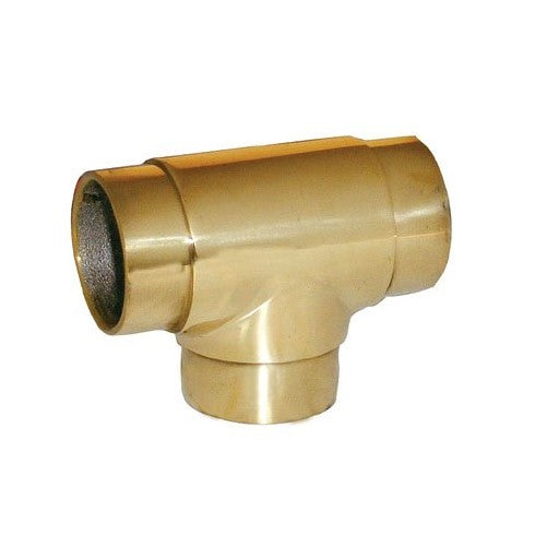 Lavi Industries 00-734/1H Polished Brass Flush Tee 1-1/2" Tubing