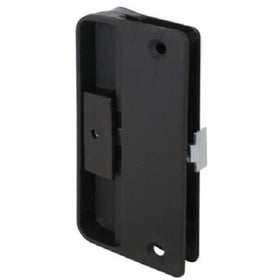 Slide-Co 121087 Mortise Type Screen Door Latch and Pull, Black Plastic