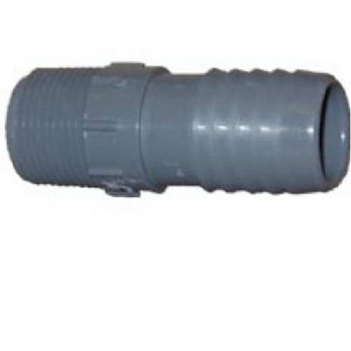 Genova Products 380404 PVC Insert Mip (I x M) Adapter, 1 1/4" x 1"
