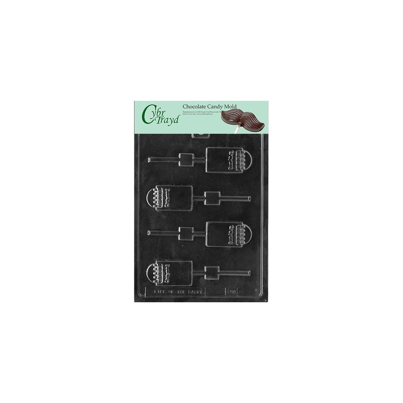 Cybrtrayd Life of the Party K094 Crayon Lolly Coloring Chocolate Candy Mold in Sealed Protective Poly Bag Imprinted with Copyrighted Cybrtrayd Molding Instructions