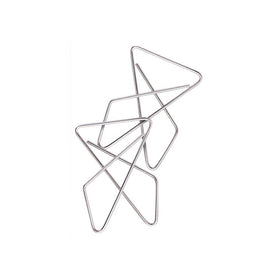 Charles Leonard Ideal Clamps, Small, Steel Metal Butterfly Clips, Silver, 50/Box (402)