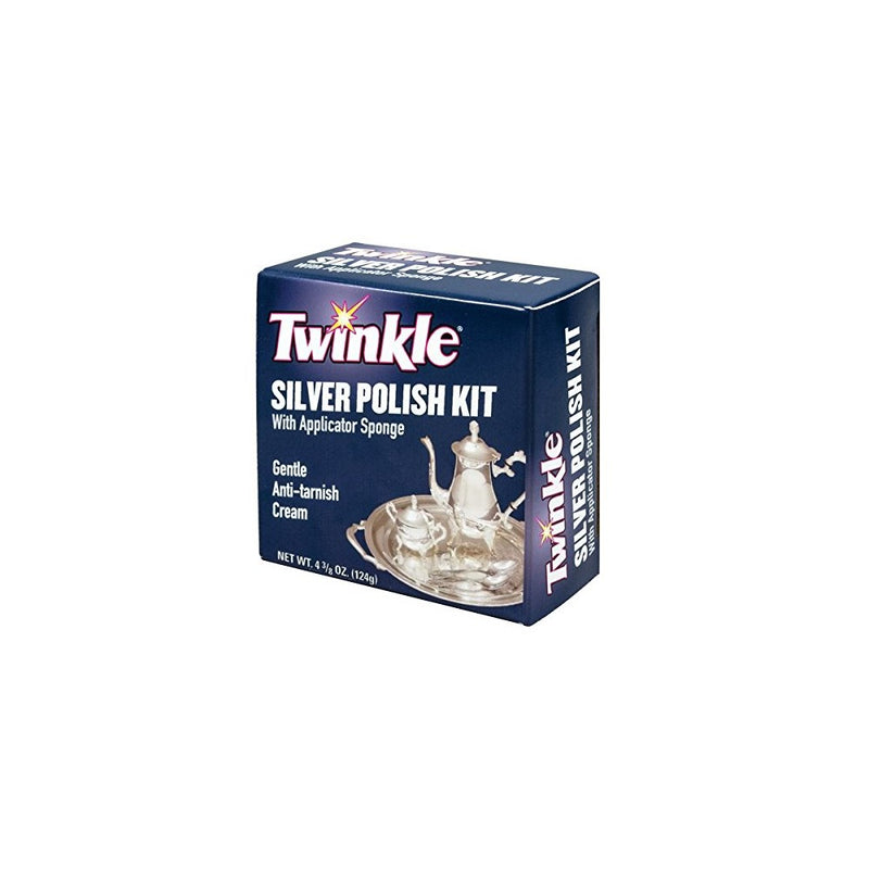 Twinkle Silver Polish Kit, Gentle Anti-Tarnish Cream, 4.38-Ounce Box (Pack of 12)