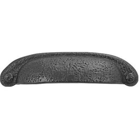Hickory Hardware P3004-BI 3-Inch Refined Rustic Pull, Black Iron