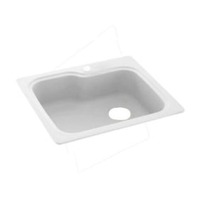 Swanstone KSSB-3322.010 33-Inch by 22-Inch Large Single Bowl Kitchen Sink, White