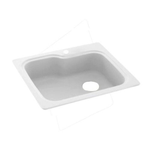 Swanstone KSSB-3322.010 33-Inch by 22-Inch Large Single Bowl Kitchen Sink, White
