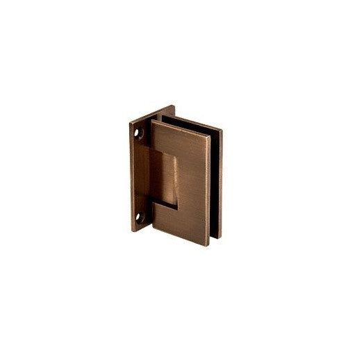 CRL Geneva 037 Series Antique Bronze Wall Mount Full Back Plate Standard Hinge