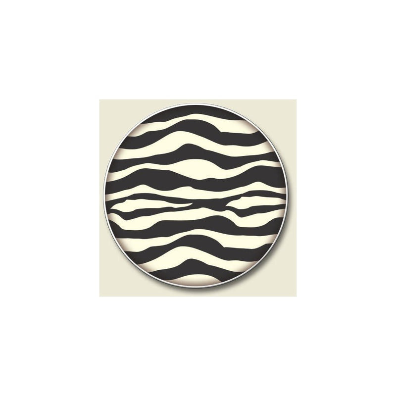1 X Zebra Print Auto Coaster, Single Coaster for Your Car
