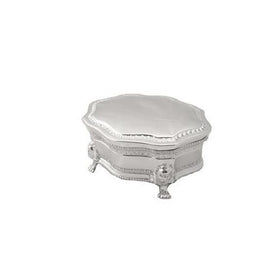 Princess Victorian Jewelry Box, SP 3" L