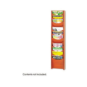 Safco Products 4331CY Wood Magazine Rack, 12 Pocket, Cherry