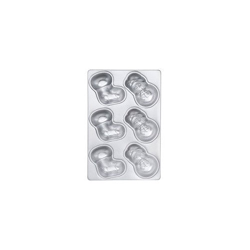Wilton 6 Cavity Snowman Stocking Pan