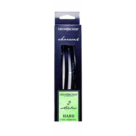 Grumbacher Vine Charcoal, Hard, Black, 3 Pack (V43)