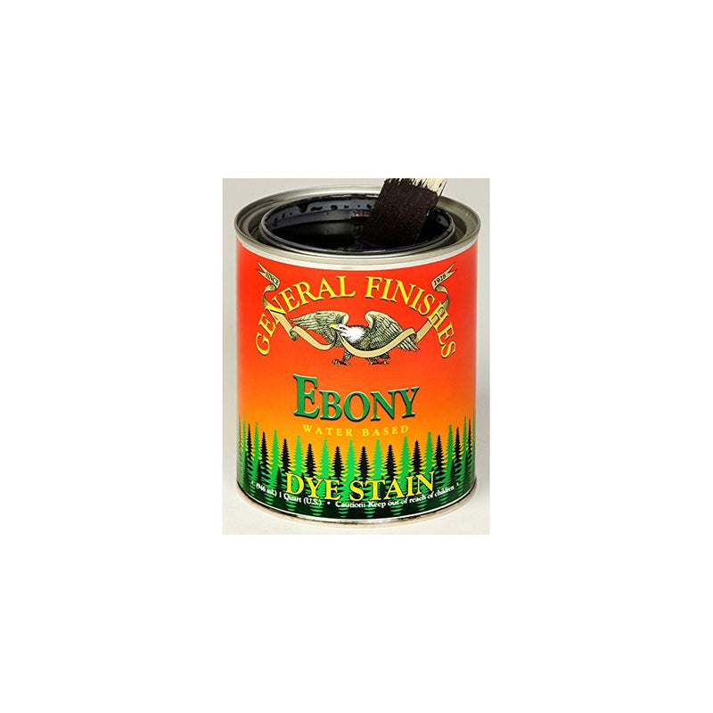General Finishes Water Based Dye, 1 Pint, Ebony