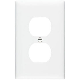Pass & Seymour TPJ8WCC70 1 Gang 1 Duplex Outlet Opening Wall Plate, Nylon, White