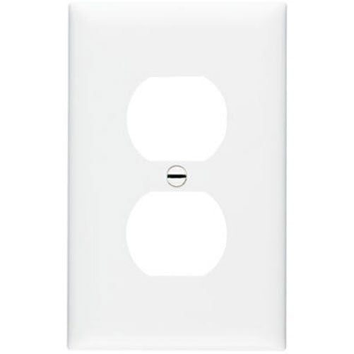 Pass & Seymour TPJ8WCC70 1 Gang 1 Duplex Outlet Opening Wall Plate, Nylon, White