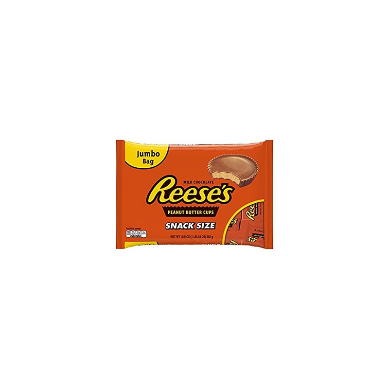 Reese's Peanut Butter Cups, Chocolate Candy, Snack Size, 19.5 Ounce