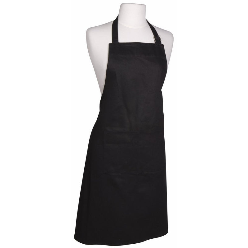 Now Designs Basic Cotton Kitchen Chef's Apron, Black