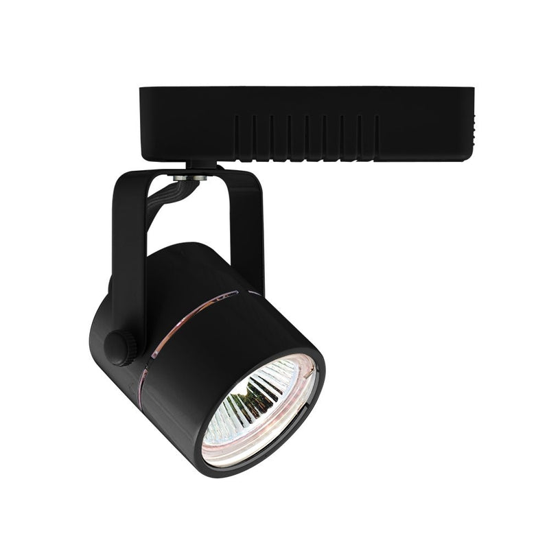 Jesco Lighting HLV10950BK Mini Deco 109 Series Low Voltage Track Light Fixture, 50 Watt, Black Finish