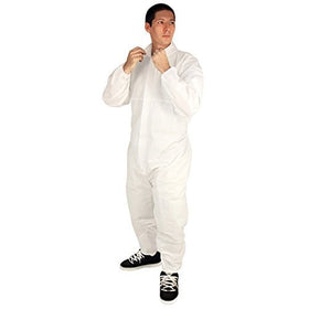 ERB 14701 PC100 Disposable Coveralls, White, Medium