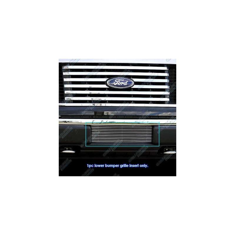 APS F66789A Polished Aluminum Billet Grille Bolt Over for select Ford F-150 Models