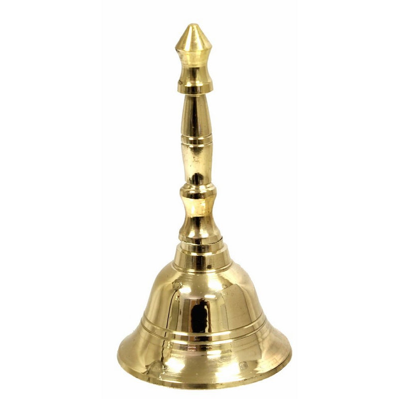 3.5" Hand Held Service Bell 1.5 Inch Diameter - Polished Brass