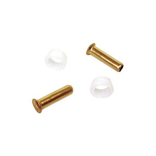 Dial Manufacturing 9512 DelrIn Sleeve and Poly Tube Brass Insert Tube, 1/4"