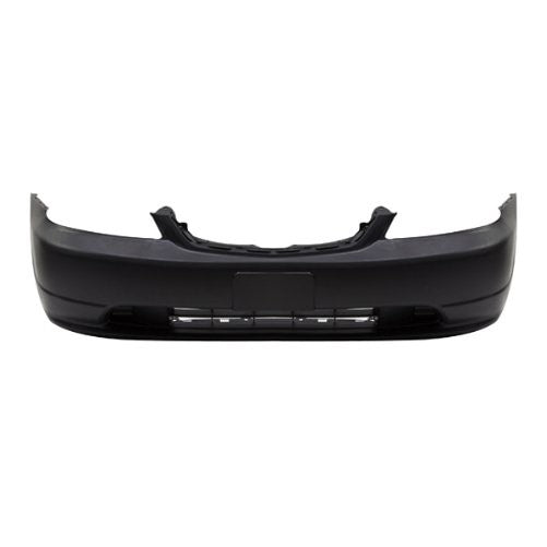 CarPartsDepot, Front Bumper Cover Without Fog Hole Primed Black Plastic Coupe Sedan, 352-20558-10-PM HO1000197 04711S5PA90ZZ