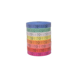 Raffle Tickets - 4 Rolls of 2000 Tickets) 8,000 Total Smile Raffle Tickets (4 Assorted Colors)