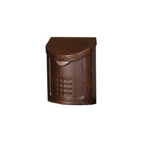Gibraltar Mailboxes Lockhart Locking, Medium Capacity Galvanized Steel Aged Copper, Wall-Mount Mailbox, MBK694AC