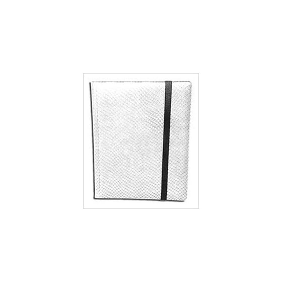 Legion 20 Page Side Loading Pro-Binder: White (Dragon-Hide Textured)