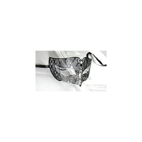 Men Plated Laser Cut Venetian Masquerade Mask - Filigree Metal Design - Event Party Ball Mardi Gars