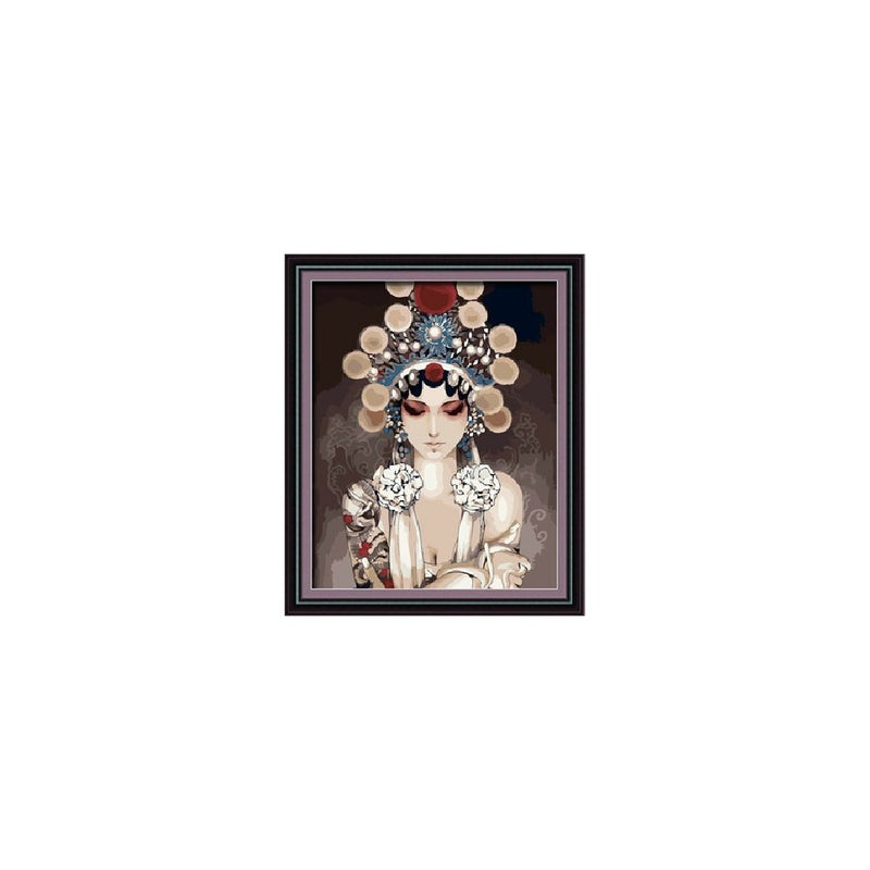 Colour Talk Diy oil painting, paint by number kit- Peking opera 1620 inch.
