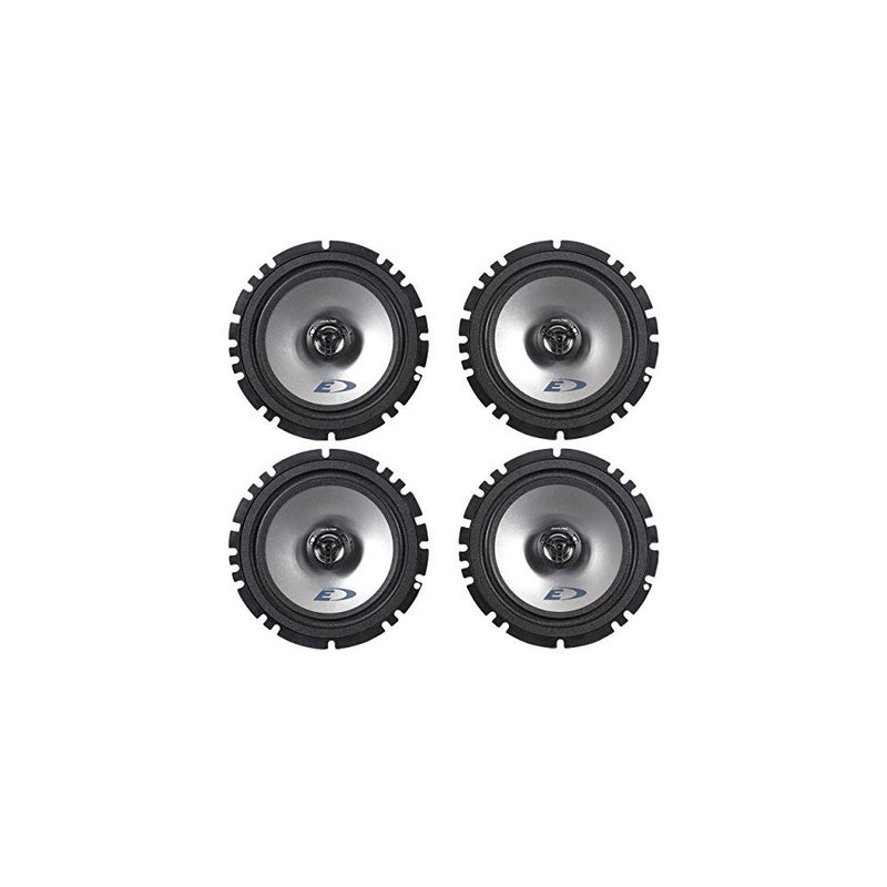 (2) Pairs Alpine SXE-1725S 6.5"80 Watt RMS 4 Ohm 2-Way Coaxial Car Audio Speakers